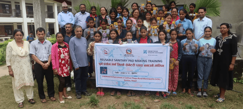 Reusable sanitary pad making training