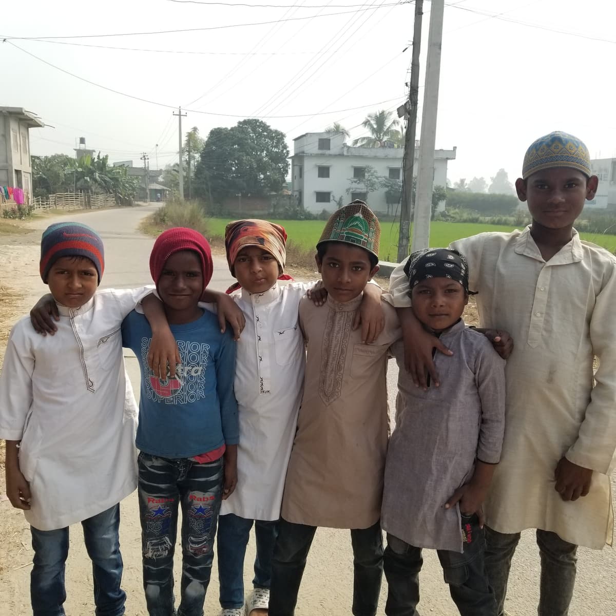 Smiling child from the community